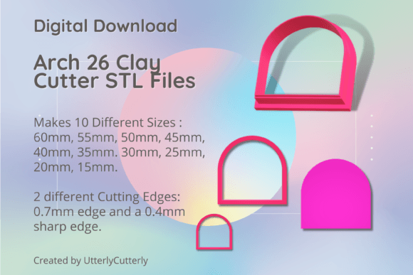 Arch 26 Clay Cutter - Boho Shape STL Dig: Technical Specifications and Creative Applications
