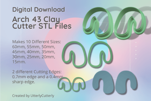 Arch 43 Clay Cutter - Organic Arc STL Di: Your Ultimate Design Companion