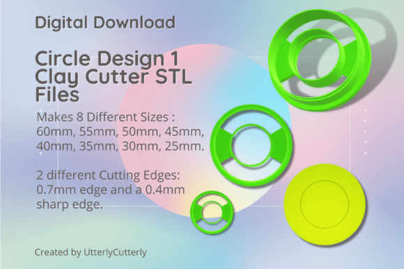 Circle Design 1 Clay Cutter - Wreath STL: A Versatile Tool for Creative Projects