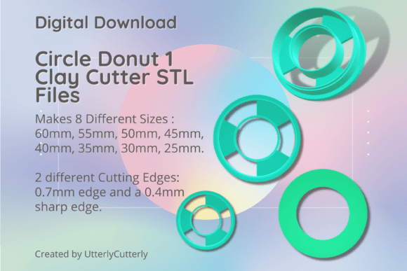 Circle Donut 1 Clay Cutter - Hoop STL Di
