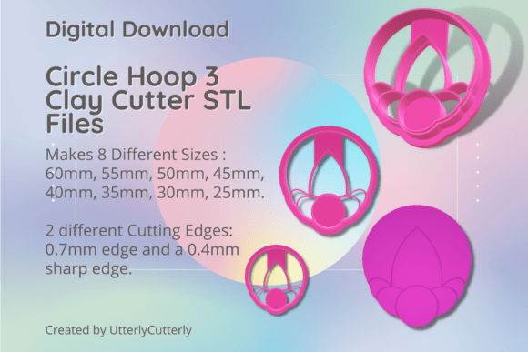 Circle Hoop 3 Clay Cutter - STL Digital