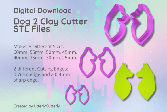 Clay Cutter STL File - Dog 2: Precision Tools for Modern Makers