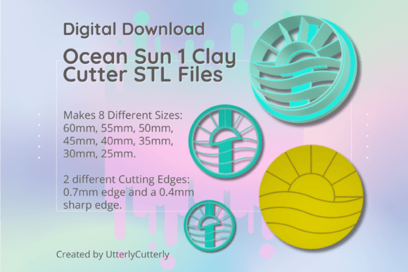 Clay Cutter STL File Ocean Sun 1: Technical Specifications and Practical Applications