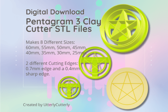 Clay Cutter STL File - Pentagram 3: Technical Specifications and Creative Applications for Whimsigoth Design