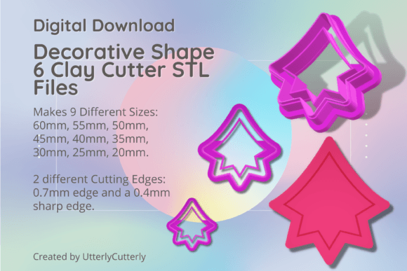 Decorative Shape 6 Clay Cutter - Vintage: A Versatile Tool for Creative Projects