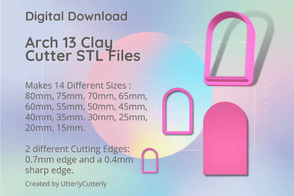 Discover the Versatility of Arch Shape 13 Clay Cutter - Arc STL Digi
