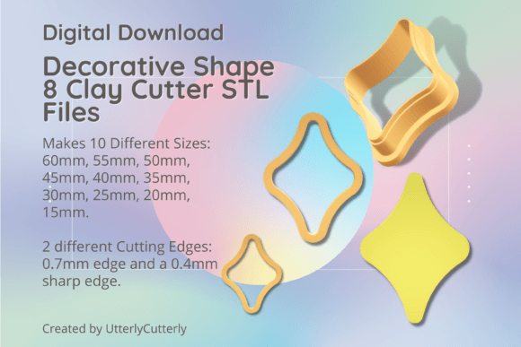 Discover the Versatility of Decorative Shape 8 Clay Cutter - Vintage