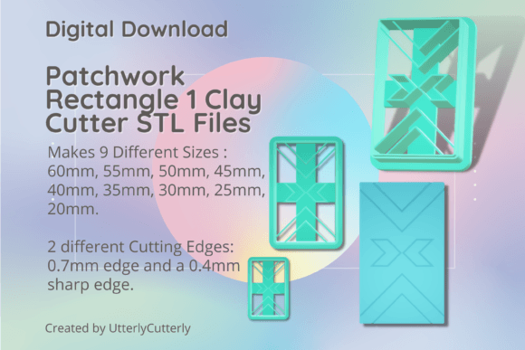 Discover the Versatility of the Patchwork Rectangle 1 Clay Cutter - Embo