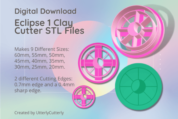 Eclipse 1 Clay Cutter - Moon Sun Celesti: A Versatile Tool for Creative Projects