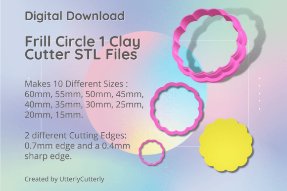 Enhance Your Creations with Frill Circle 1 Clay Cutter