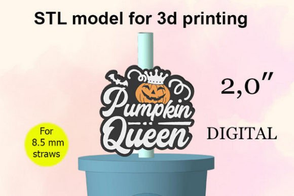 Evaluating the Pumpkin Queen Halloween Straw Topper STL for Seasonal Drinkware