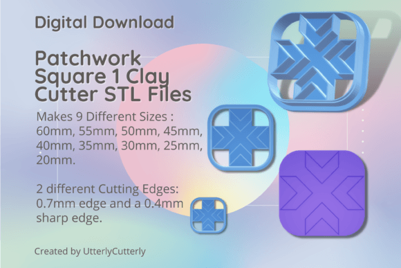 Exploring the Versatility of Patchwork Square 1 Clay Cutter - Embosse