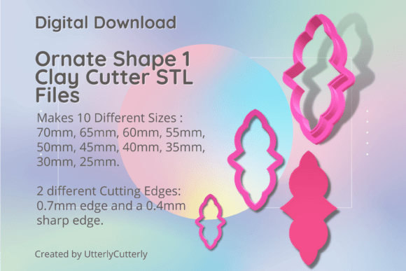 Exploring the Versatility of the Ornate Shape 1 Clay Cutter - Decorative
