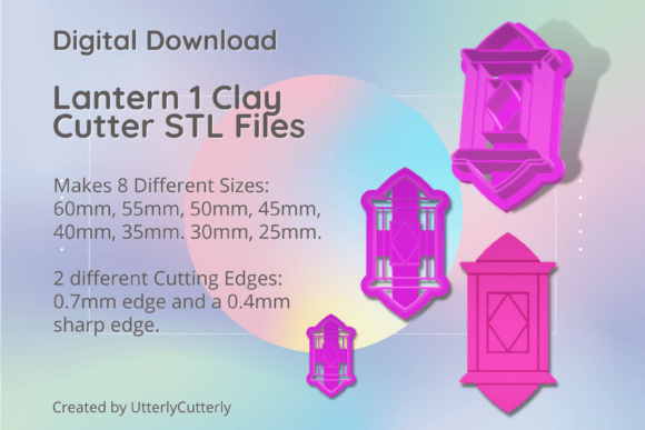 Lantern 1 Clay Cutter: Vintage Lantern STL Files