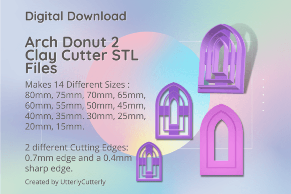 Mastering Polymer Clay and Cookie Design with the Arch Donut 2 STL Digital Bundle