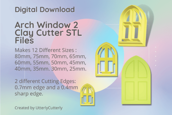 Mastering Polymer Clay and Cookie Design with the Arch Window 2 & Fairy Door STL Bundle