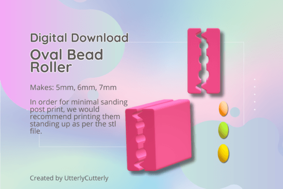 Optimizing Jewelry Production with a Small Oval Circle Polymer Clay Bead Roll Digital File