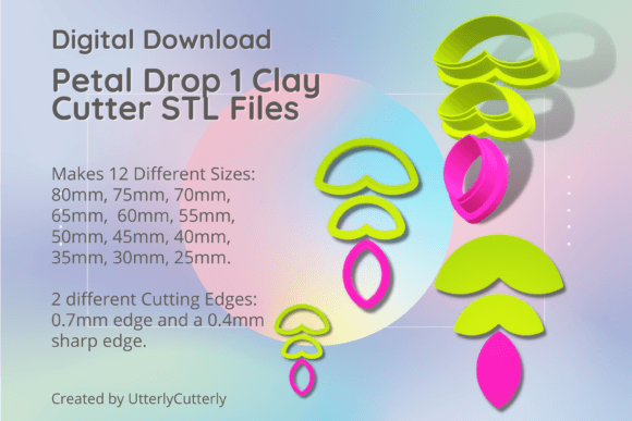 Petal Drop 1 Clay Cutter - Flower Leaf S