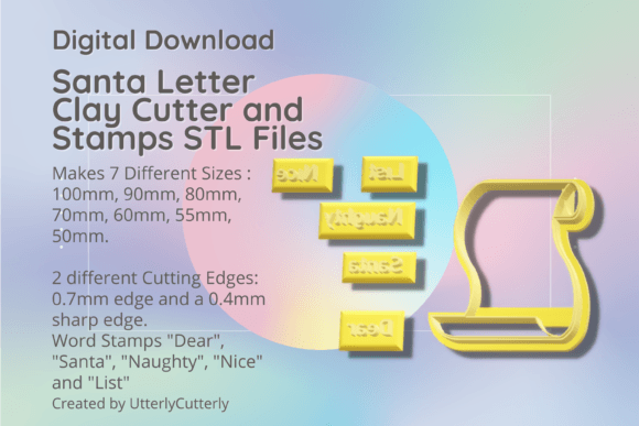 Santa Letter Clay Cutter - Naughty Nice: A Comprehensive Guide to Digital STL Files
