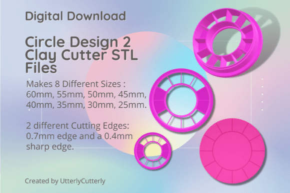 Unlock Your Creativity with the Circle Design 2 Clay Cutter - Sun STL Di